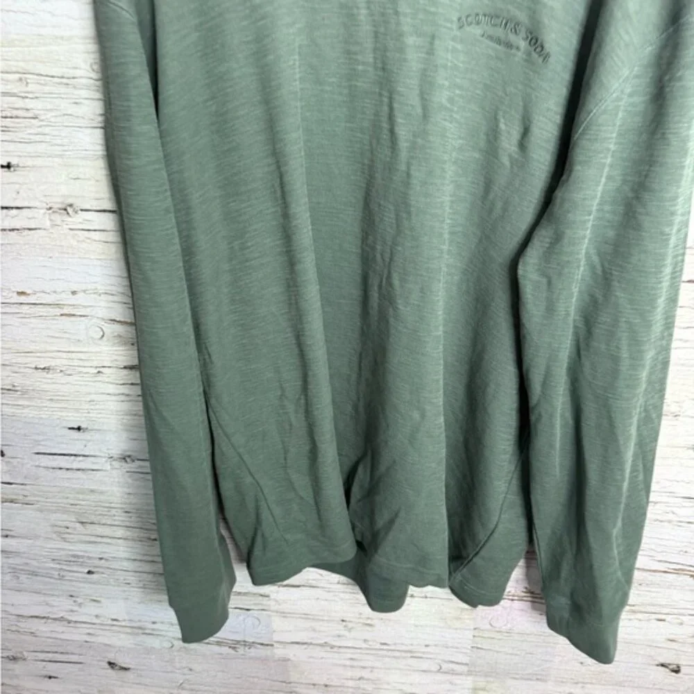 Scotch & Soda Amsterdams Men's Crewneck Pullover long sleeve top green xl - Picture 2 of 6